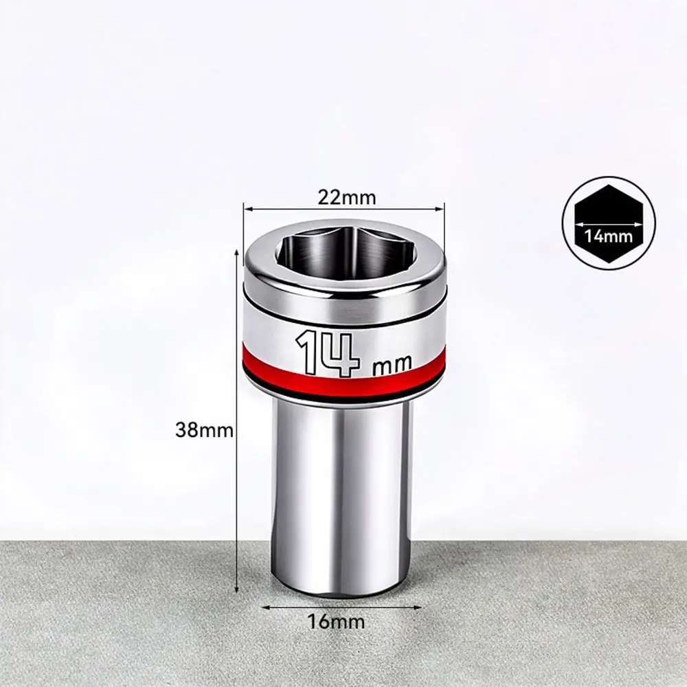 New 360 Degree Swivel Swivel Adapter Flexible Wobble Joint Metal Wobble Adapter Hex Shank Ratchet Wrench Vehicle Maintenance