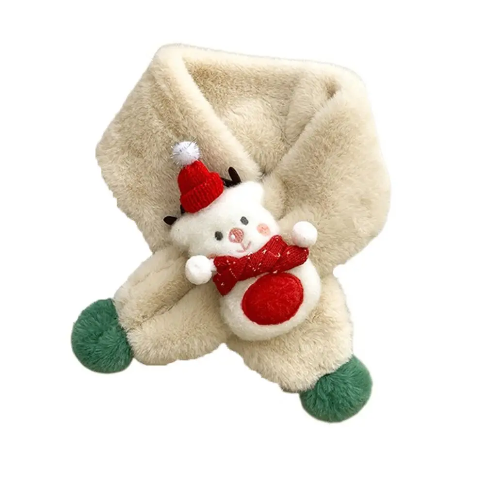 

Cute Soft Baby Toddler Winter Scarf Boys Girls Pompom Children Children Scarves Christmas Scarf Neck Warmer Wrap