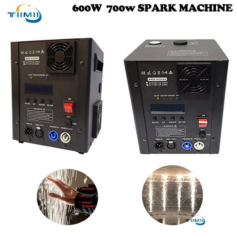 700W cold spark machine cold Machine Wedding Nightclub cold flame sprayer Equipment Stage Machine  Ti Powder
