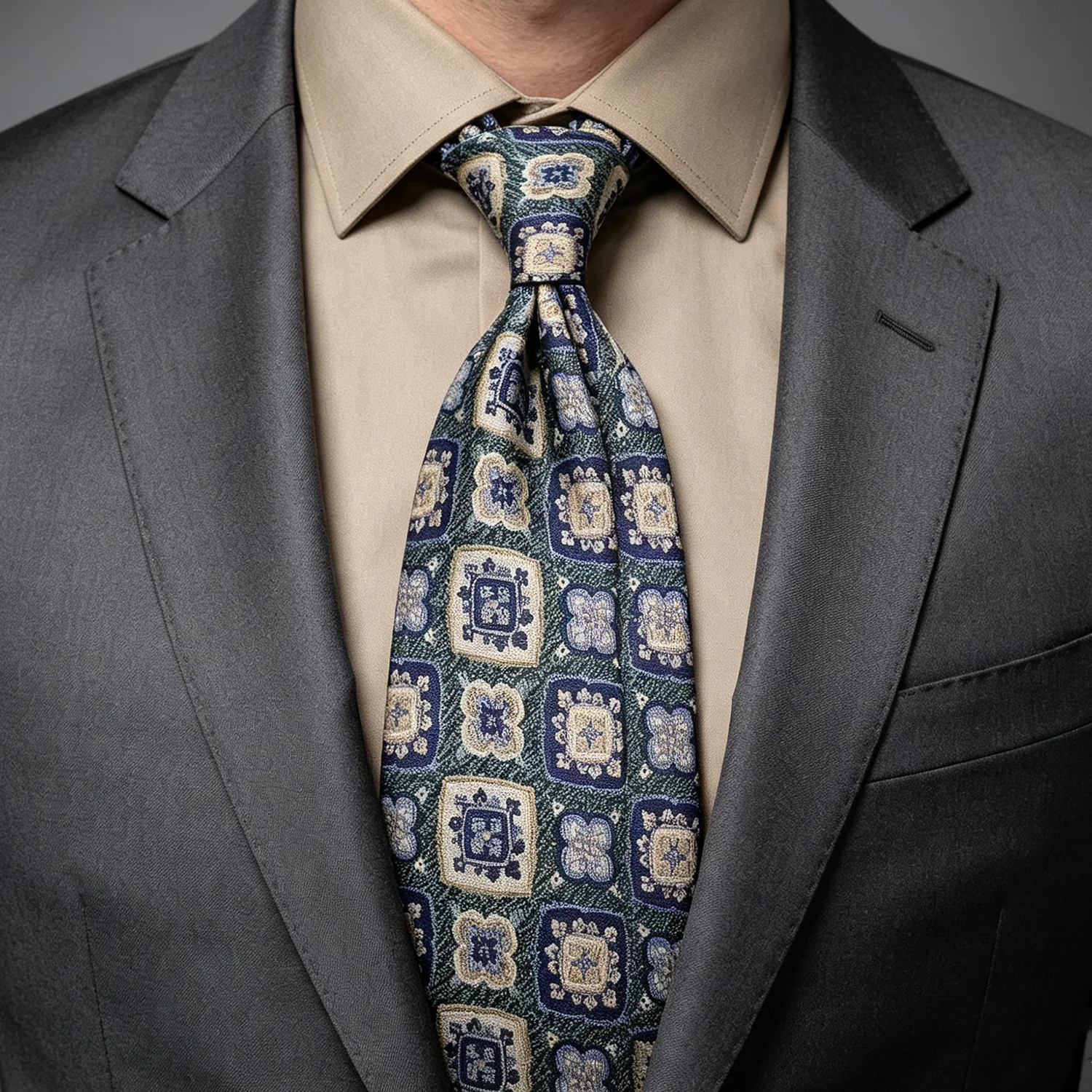 2026 New Luxury Block Diamonds Neck Ties For Men 8CM Elegant Polyester Woven Brown Floral Neckties Wedding Formal Groom Cravat