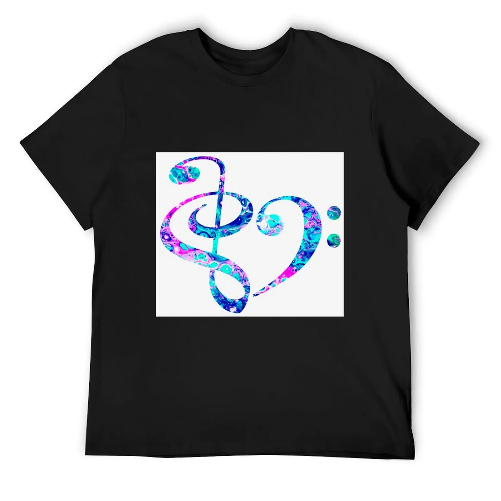 

Music Heart T-Shirt Clothing custom shirt man clothes mens white t shirts