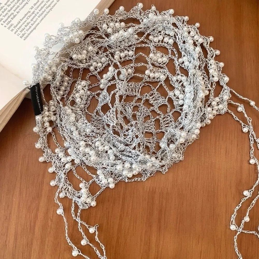 Handmade Chain Beaded Hats Shining Crystal Tassel Decoration Hollow Pullover Hats Luxury Hairbands Bridal Head Ornament