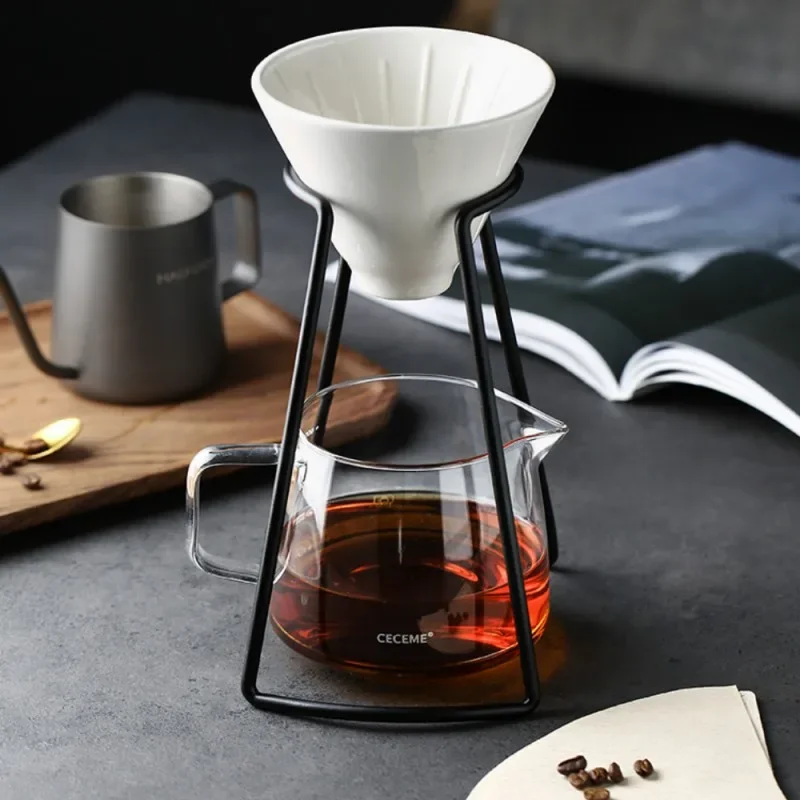 Ceramic Pour Over Coffee Set Coffee Filter Bracket Filters Dripper Stand Percolators Shop Cup Share Pots Coffeeware Accessories