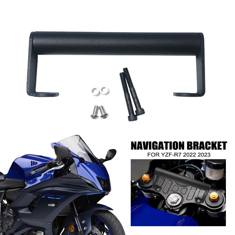 For Yamaha YZF-R7 Motorcycle Accessories Mobile Phone Holder Stand Navigation Bracket Adapter Holder YZF R7 YZFR7 2022 2023