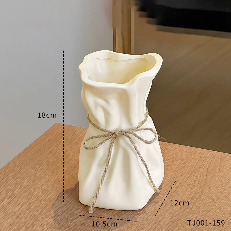 French Cream Style Vase Home Living Room Flower Arrangement Light Luxury Premium Dining Table