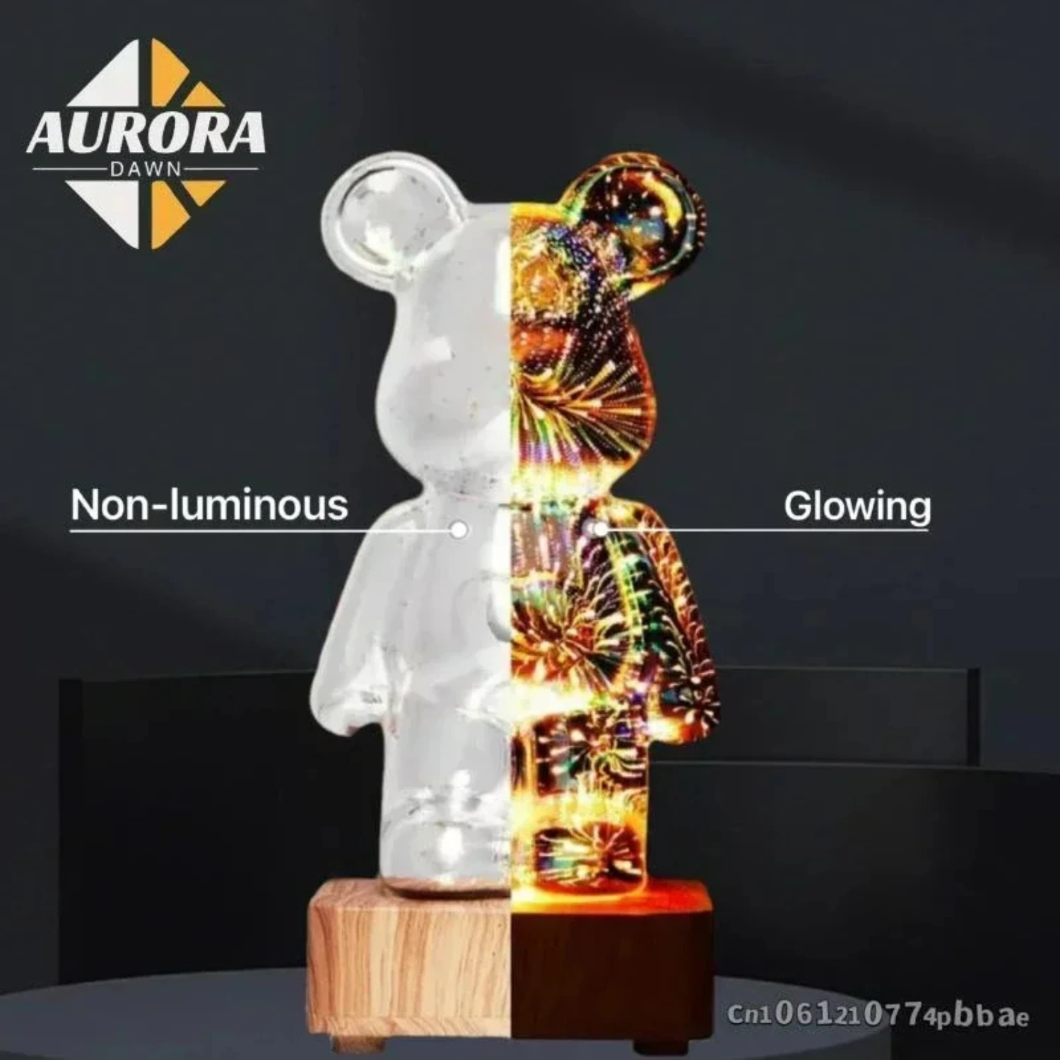 LED 3D   Night Light USB Projector Lamp Color Changeable Ambient Lamp Suitable  Children Room Bedroom Decoration Bakugo Pixel