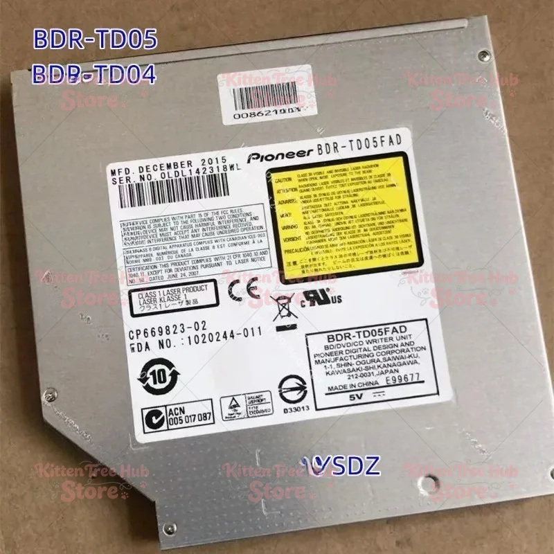 Blu-ray Burner BD-RE Writer Drive Laptop Computer Dual Layer 6X Blu-ray BD-RE  BDR-TD05 BDR-TD04