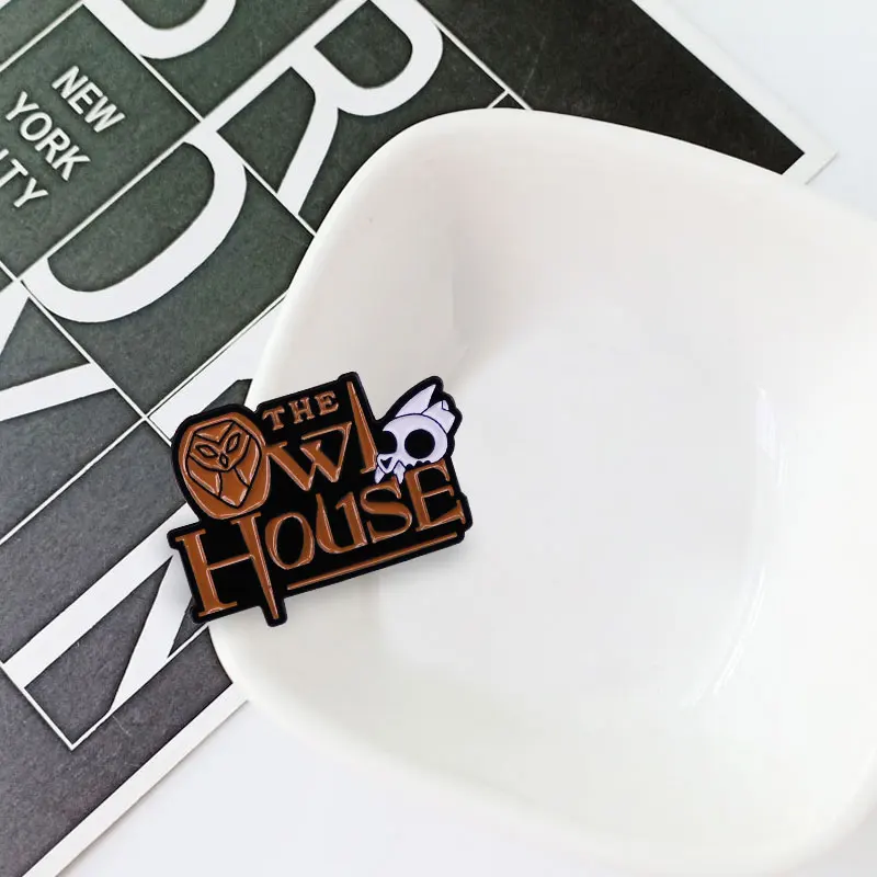 The Owl House Hooty King Manga Enamel Brooch Pin Lapel Metal Pins Brooches Badges Denim Jacket Exquisite Jewelry Accessories