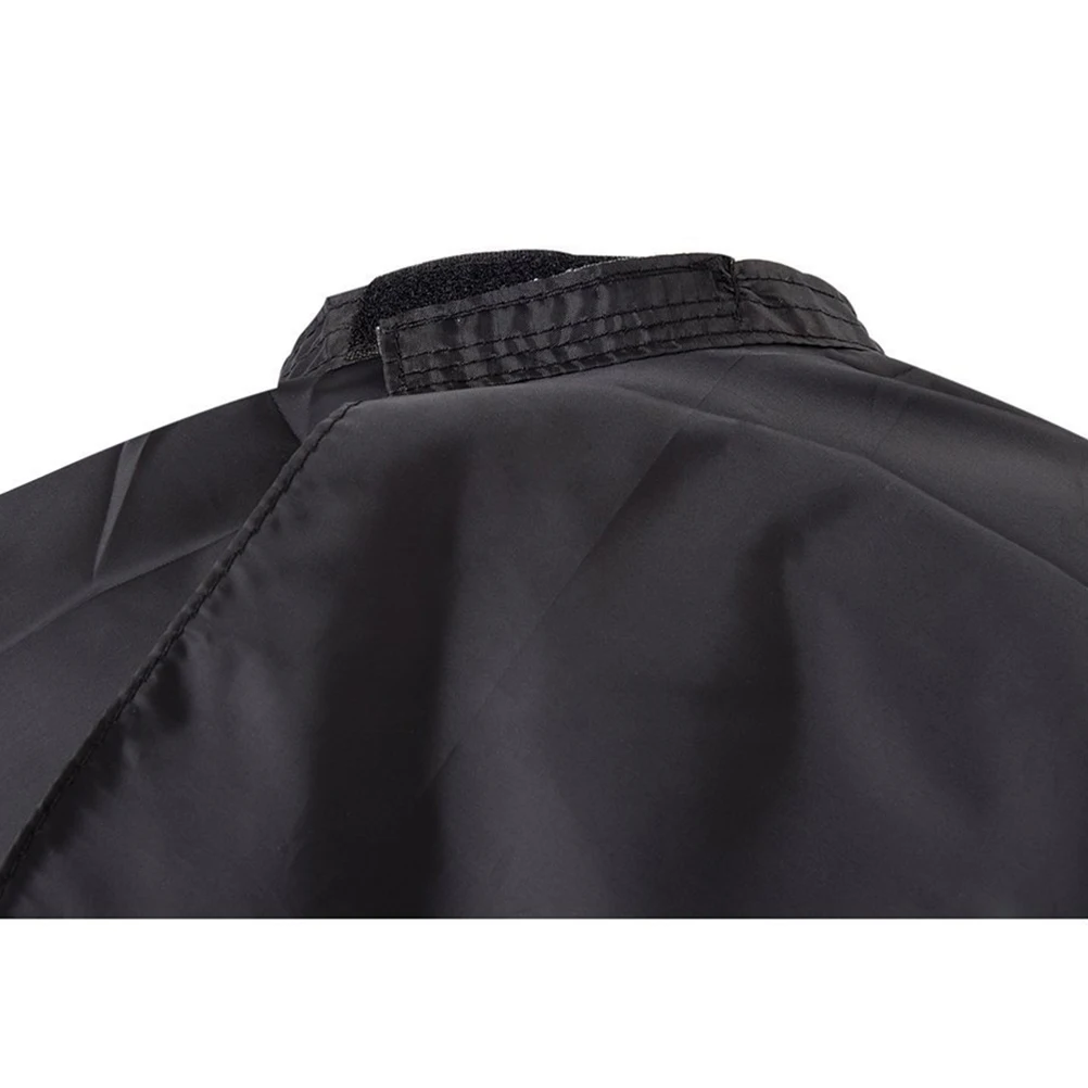 

Waterproof Hairdressing Cape Non-stick Barber Cape Dye Salon Haircut Apron Black Outfits Lightweight Premium Material Protective