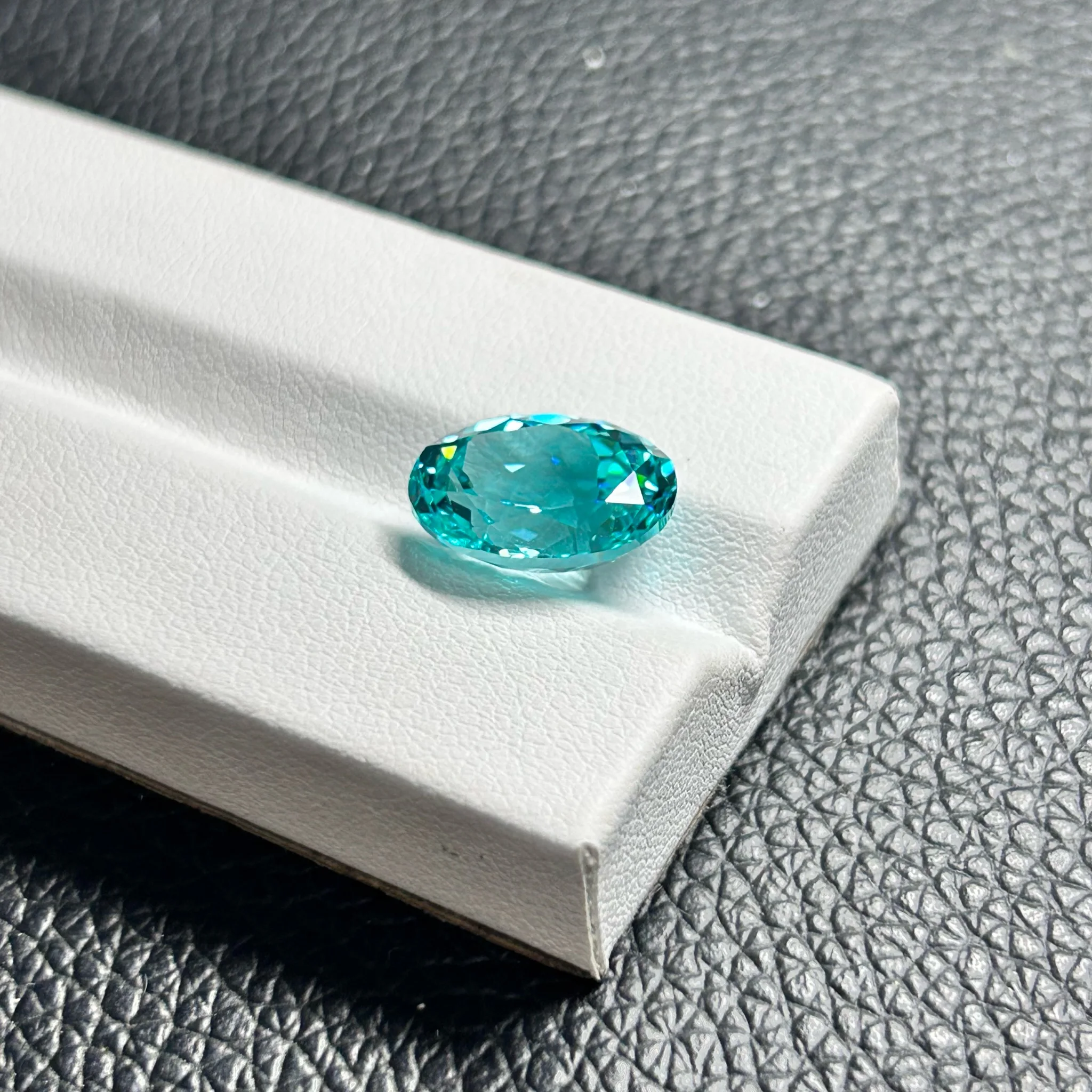 

Oval Cut Blue Paraiba YAG Stone 9x11mm 8x10mm Lab Grown Paraiba Loose Gemstones