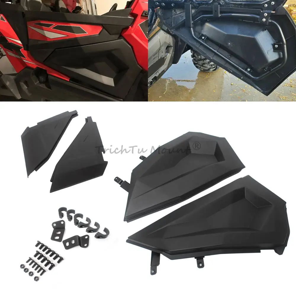 

Front Lower Door Panels With Metal Frame Compatible With Polaris Rzr Xp1000/Xp Turbo/S 1000/900/Trail S 2014-2023 Matte Black