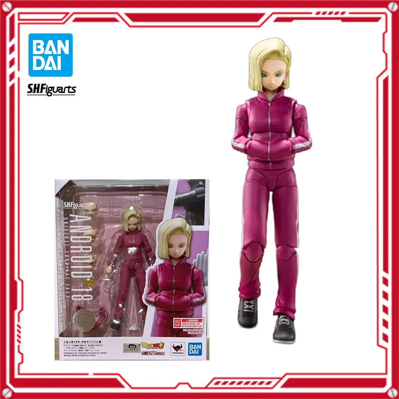 

In Stock Bandai S.H.Figuarts DRAGON BALL ANDROID 18 Original Genuine Anime Figure Model T SHF Toys Action Figure Collection Doll