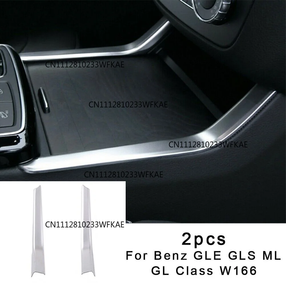 Custom Fit Console Water Cup Holder Stripe Cover Trim for Mercedes ML GLE Class W166 W292 X166 High Reliability