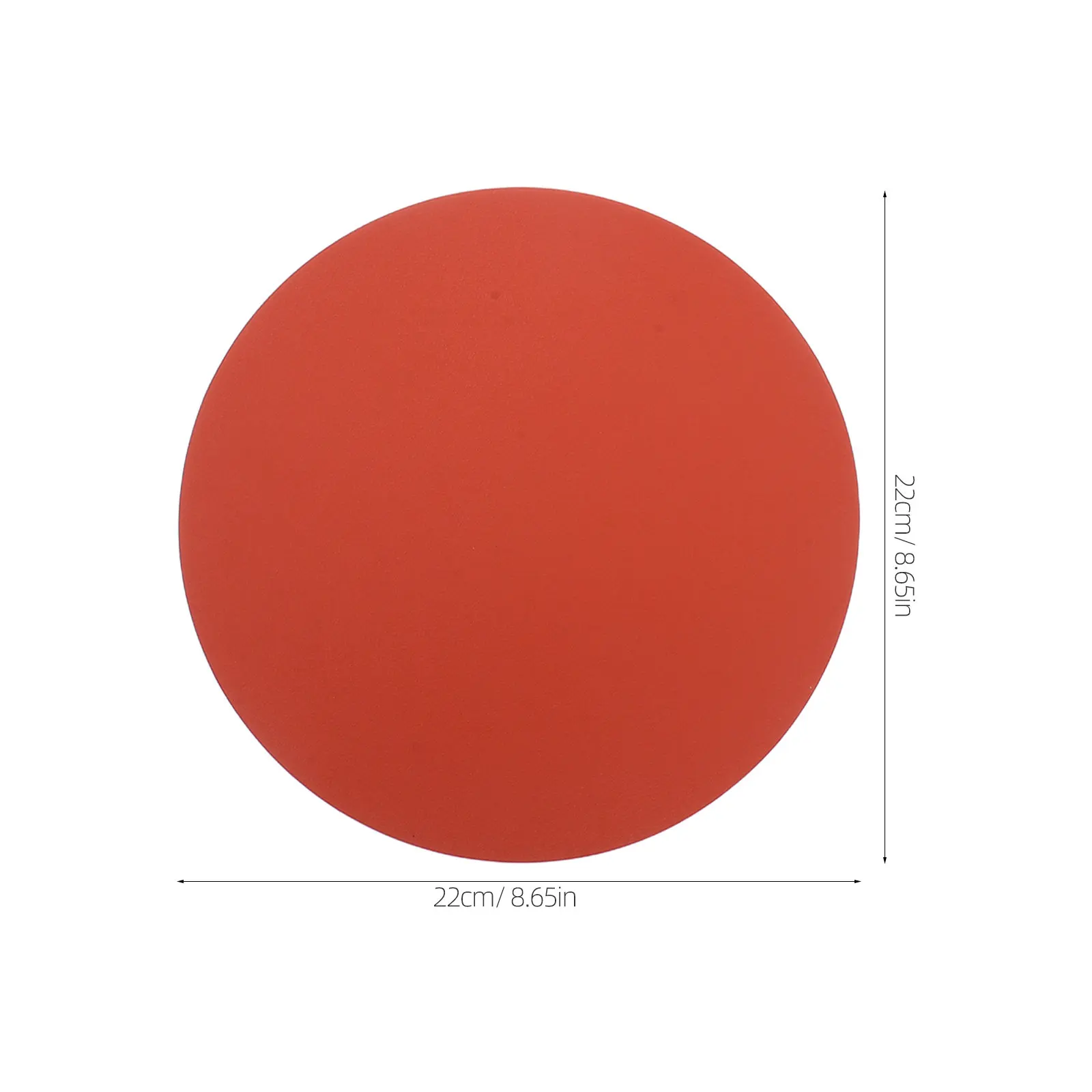 3Pcs Comfortable Round Mouse Pad Cork PVC Material Non-Slip Waterproof Washable Smooth Desk Mat for Computer Office Use