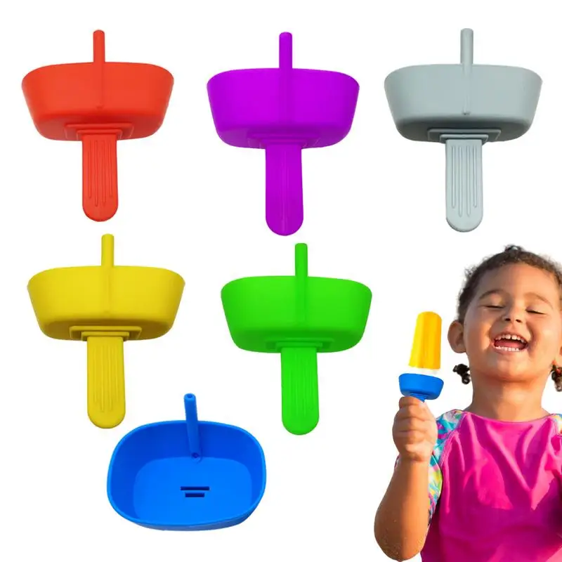 

Drip-Proof Popsicle Rack Drip Portable Free Ice Holder Free Frozen Treats Rack Popsicle Holder with Straw For Kids Ice Cream