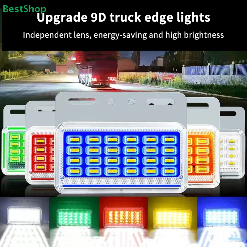 ✍Led Side Light 24V Waterproof For Truck Trailer And Bus Wide Waist Light Suitable For Side Marker And Rear Light Applications