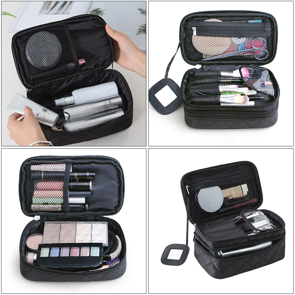 

1pc Bag Travel Toiletry Case Portable Organizer Nylon Pouch Storage Wash Bag Women Men Beauty Brush Holder