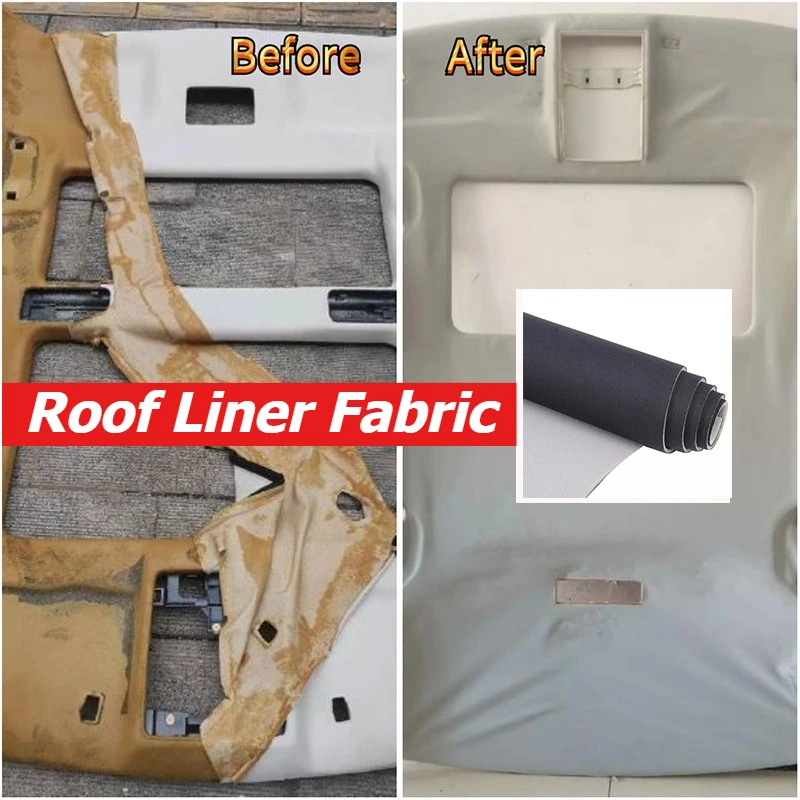 

Ткань для обшивки потолка салона автомобиля 200/250x150 см с губчатой подложкой для ремонта потолка автодомов и автомобилей