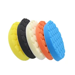 Auto-adesivo CarPolishing Disc, Lustro Esponja De Enceramento, Roda De Lã, Almofada De Polimento Para Polidor De Carro, Adaptador De Broca, 3 8 principais vendas lixa polimento madeira - №7