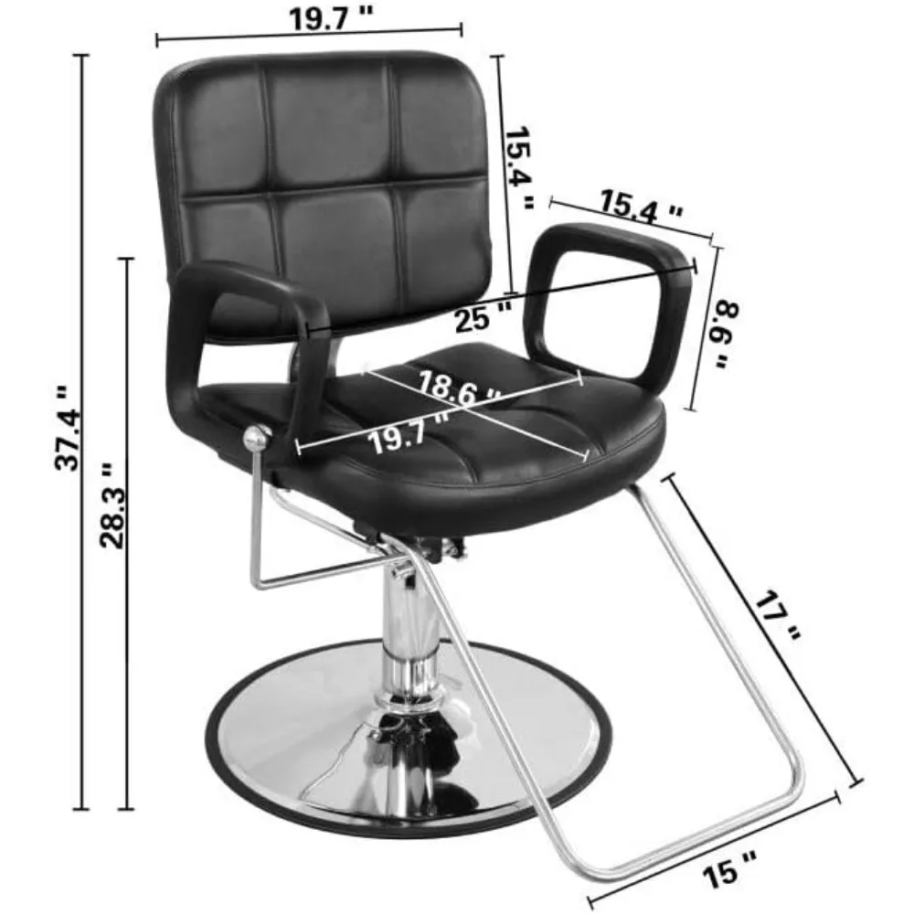 Reclining Classic Hydraulic Barber Chair Salon Beauty Spa Shampoo Equipment