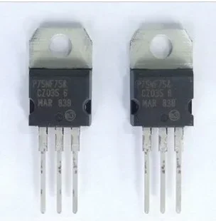 100Pcs STP75NF75 P75NF75 ST TO-220