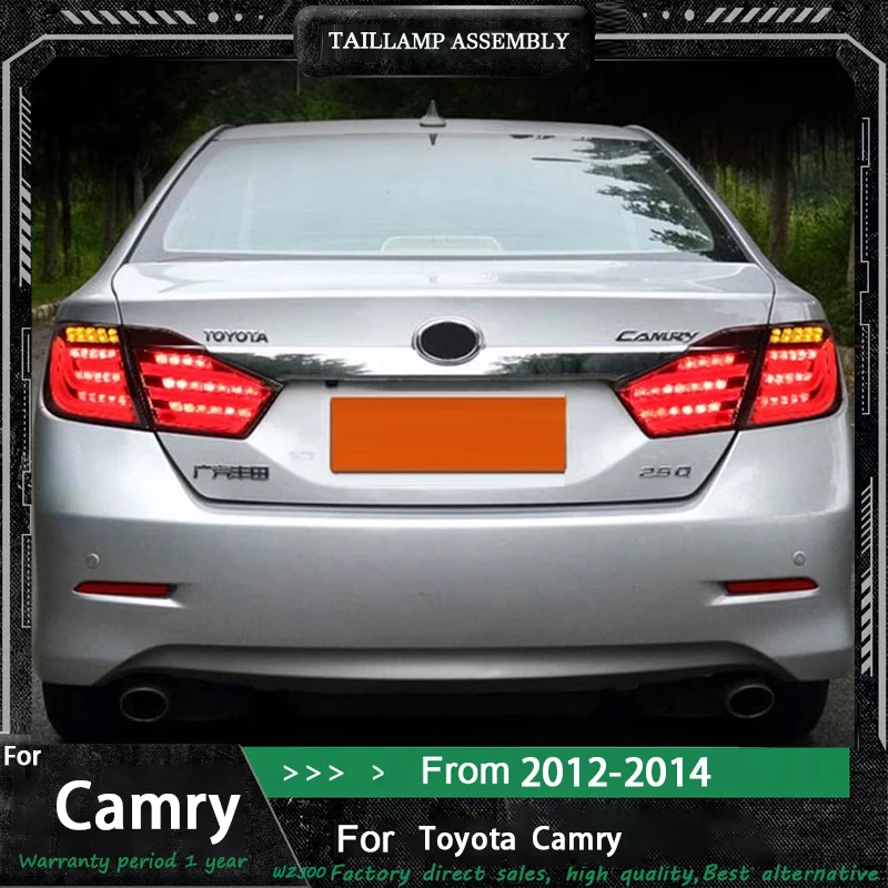 

Car Lights For Toyota Camry 2012 2013 2014 Taillight Assembly Upgrade Full LED Running Signal Lamp Rear Tool Accessories