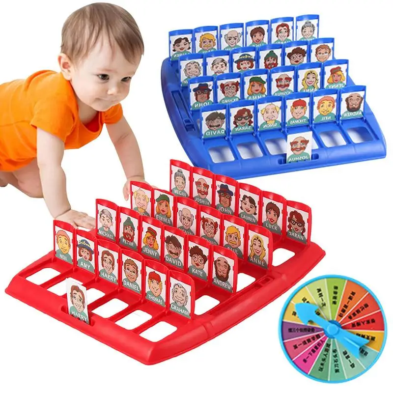 Family Guessing Game Instructional Who Am I Card Game 48Pcs Kid Board Games Board Game Toy Enhancing Children's Logic Character