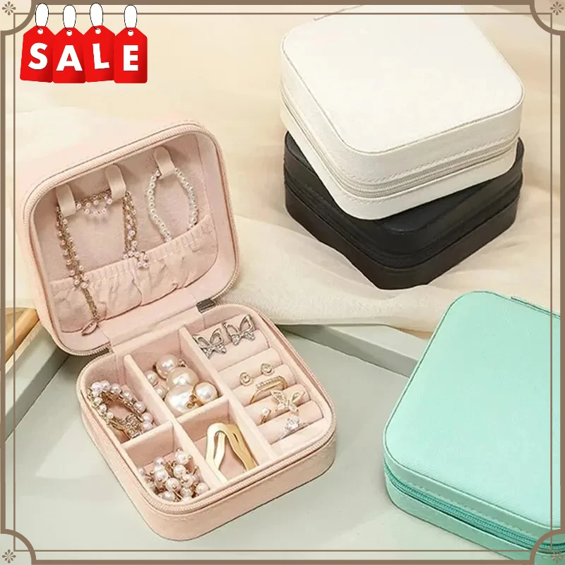 

Hot-selling Portable Jewelry Storage Box, Travel Jewelry Case, Leather Storage for Earrings and Necklaces, Organizer Display Box