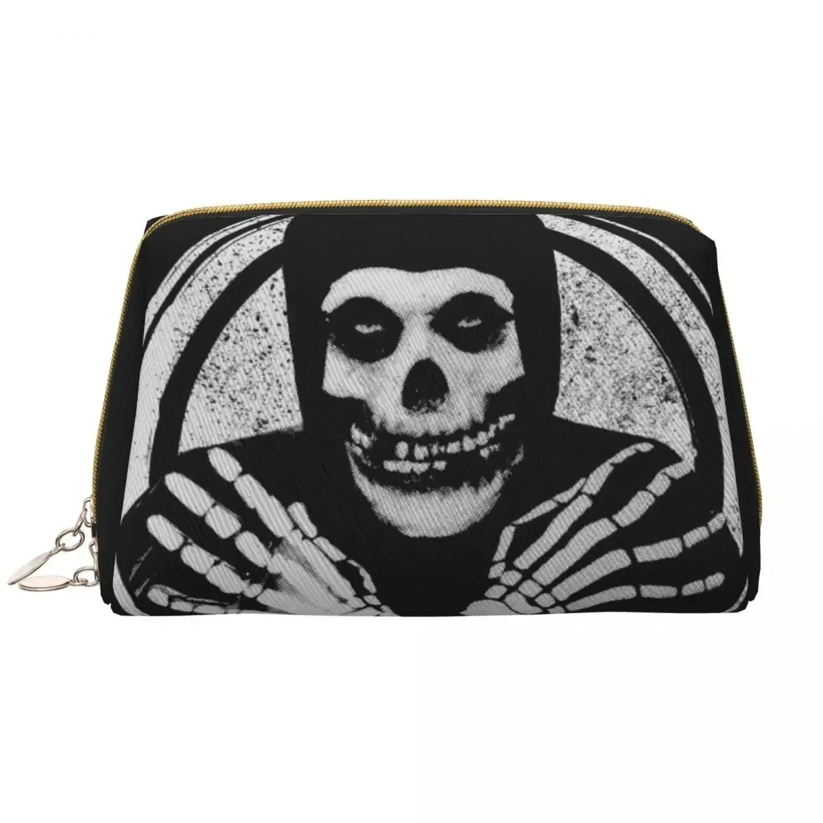 Punk Rock Band Misfits Makeup Bag for Women Travel Cosmetic Organizer Cute Storage Toiletry Bags