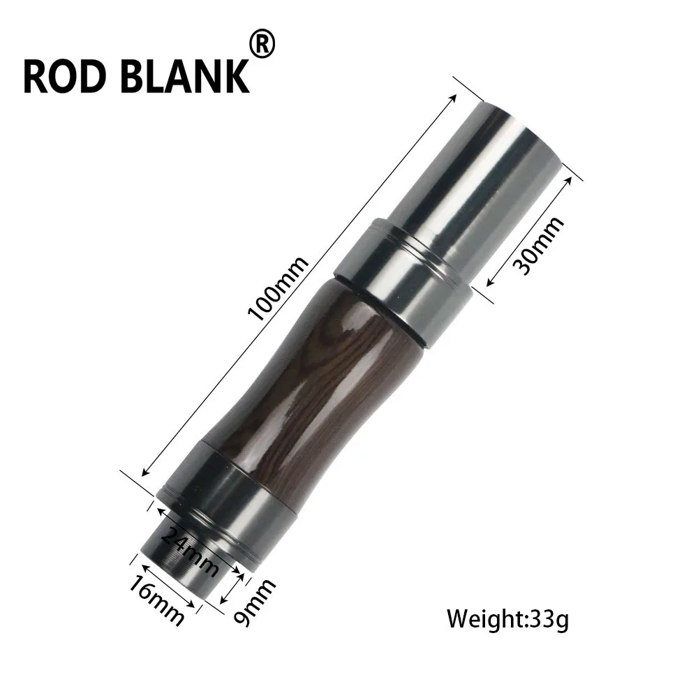 Rod Blank Spinning Fishing Rod Wood Reel Seat Solid Reel Seat Fishing Rod Building Component Pole Repair Accessories