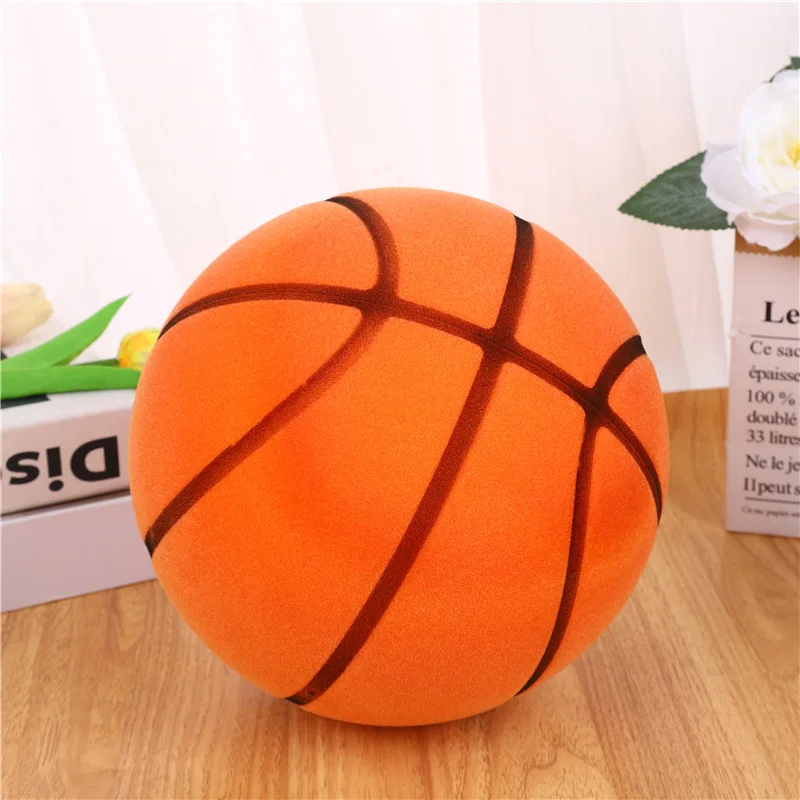 18/21/24 centimetri Floccaggio Super Alta Elasticità Muto Basket Impermeabile Non-scorie Palla Rimbalzante Per Bambini Sport Al Coperto giocattolo palla muta