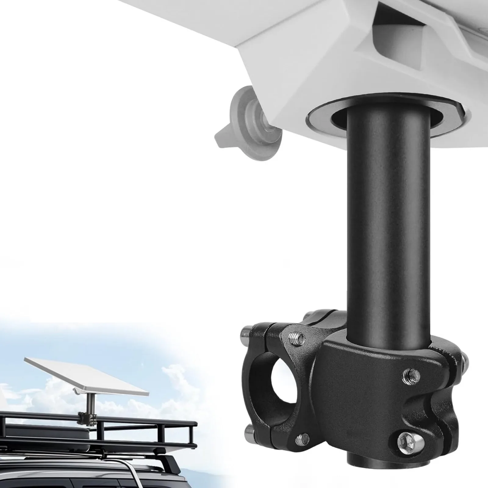 Mount Kit for Starlink Mini 2024 Old Version RV Boat Rail Aluminum Bracket Base