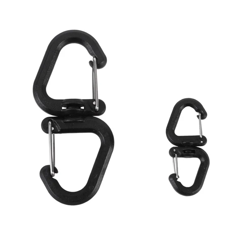 Outdoor Rotatable Hook Portable S-shaped Chain Hook Multi-functional Backpack Keychain Mini Clasp Outdoor Backpack Accessory