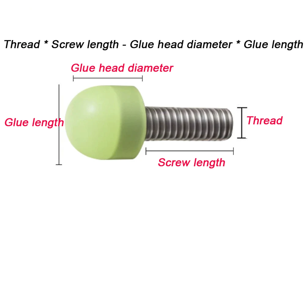 M5 M6 M8 M10 M12 304 Stainless Steel Polyurethane Coated Screw Buffer Anti-Collision Bolt Shock Absorption Screw with PU Head
