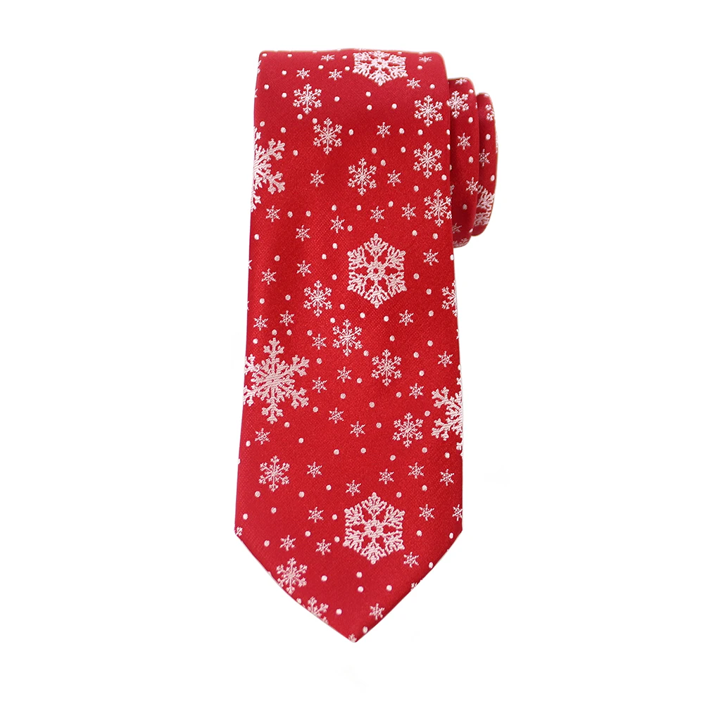 Gravata masculina de seda para natal, gravata para festival de natal, 8cm, vermelho, verde, azul, neve, santa, rena, jacquard, gravata de tecido para homens, gif de natal