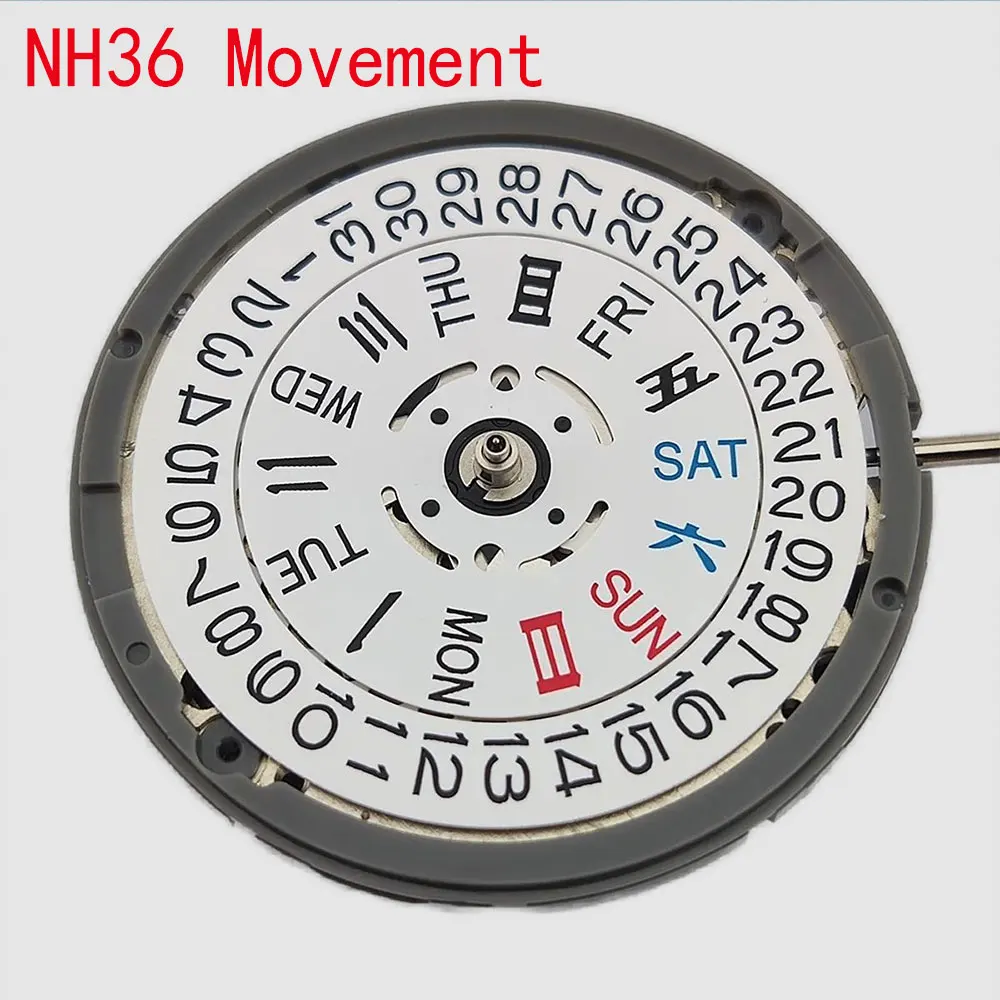 

Японский оригинальный механический механизм NH36 высокая точность белый 3,8o часы Корона автоматический часовой механизм комплект для замены