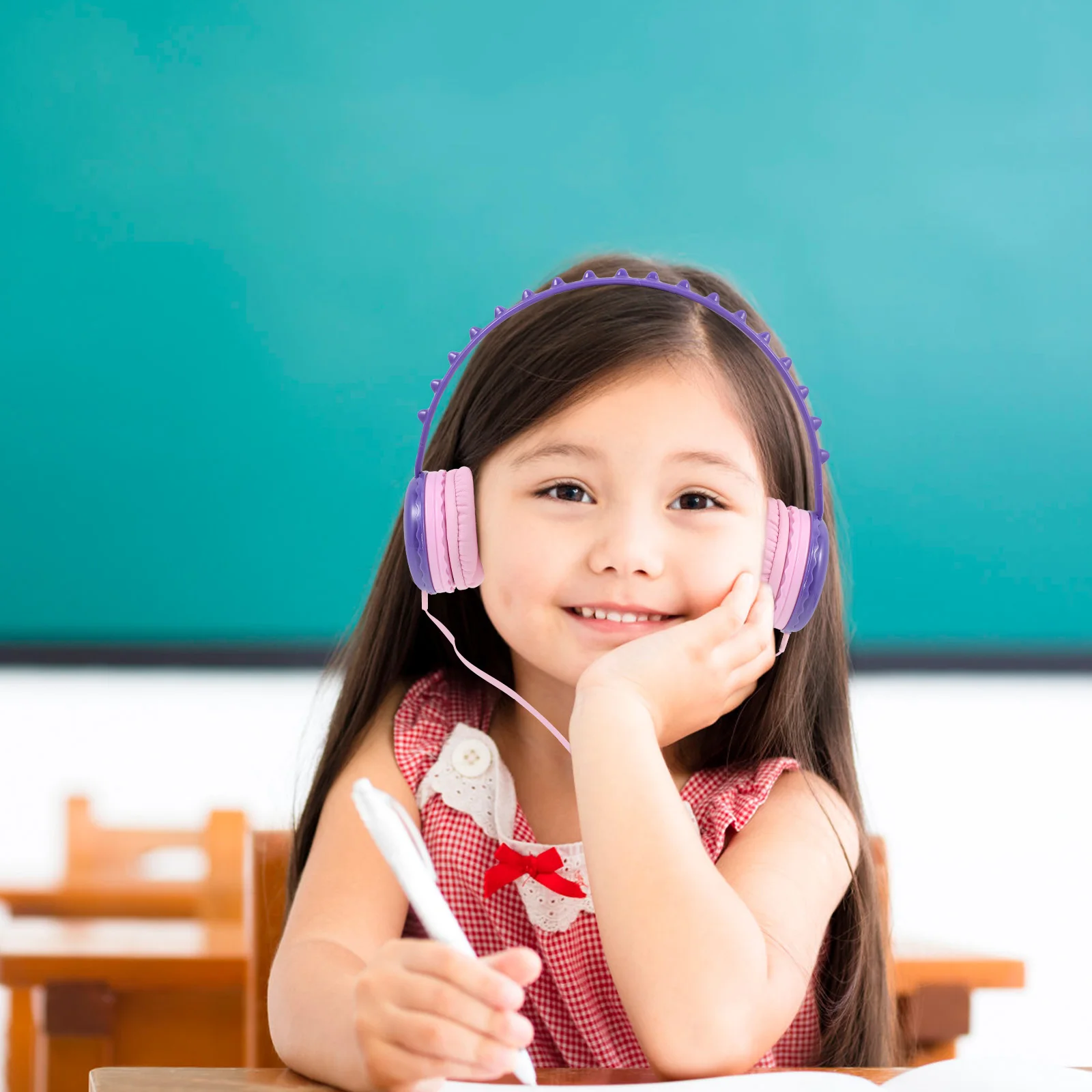 

Noise Reduction Little Dinosaur Headphones Travel Abs with Headset