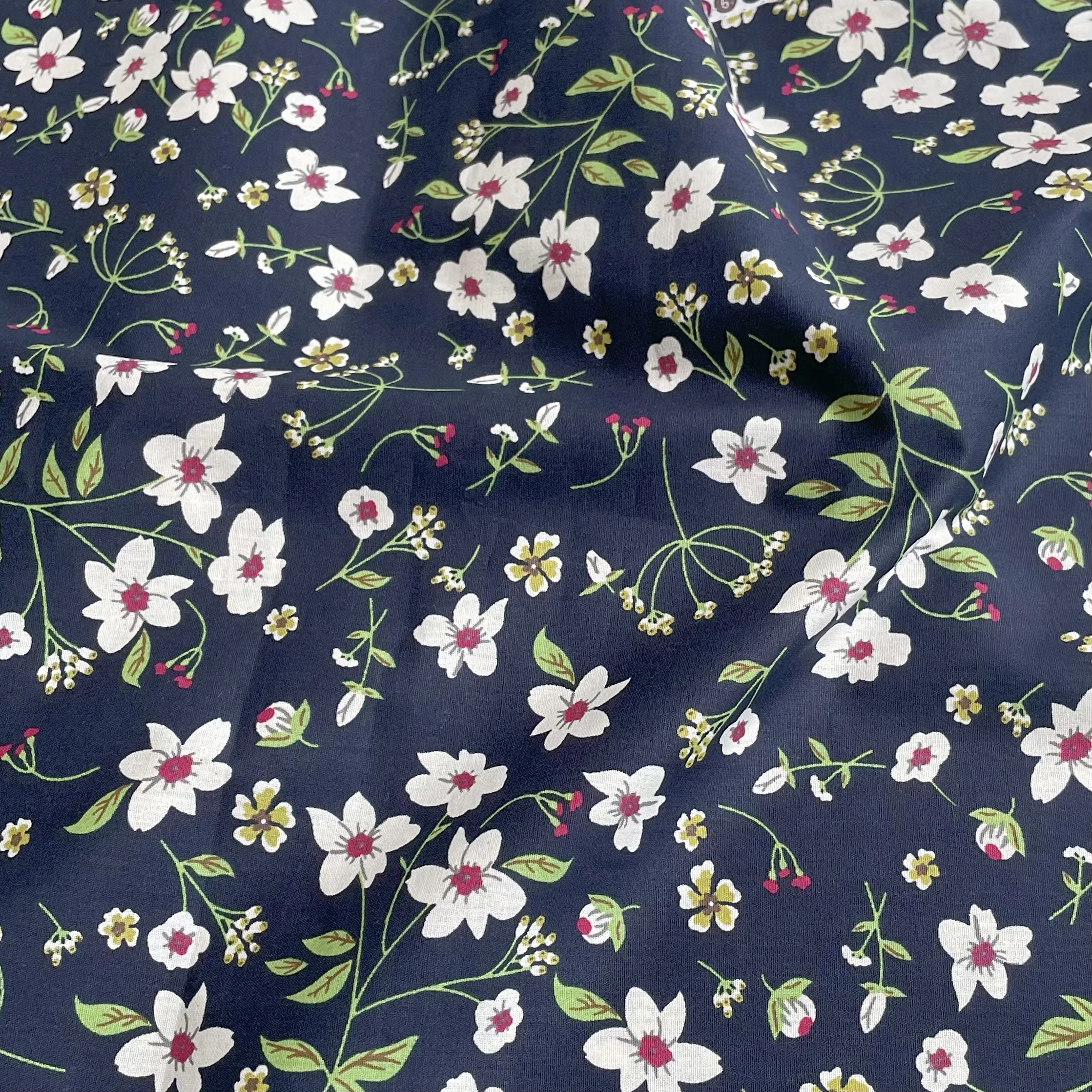 Liberty london plant Flower 100%Cotton Fabric Printed Designer Cloth Sewing Pattern Women Summer Fashion Dress Poplin Fabric