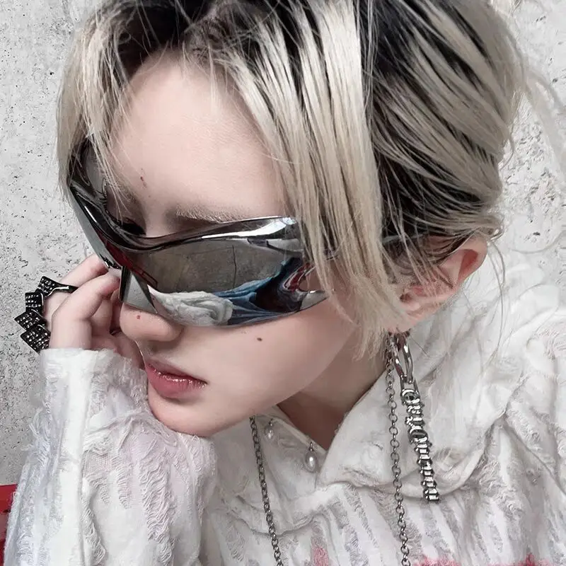 

Роскошные брендовые спортивные солнцезащитные очки в стиле панк Y2K для женщин и мужчин, уникальные очки, цельные солнцезащитные очки для мужчин, велосипедные очки в стиле хип-хоп, UV400