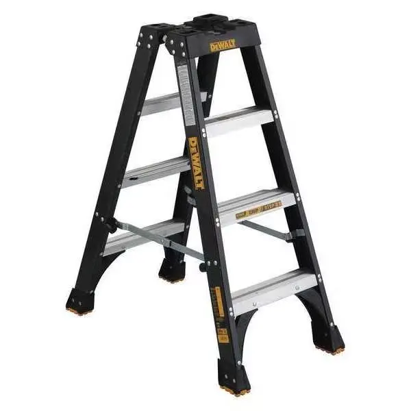 4 ft Fiberglass Twin Stepladder, 300 lb Capacity