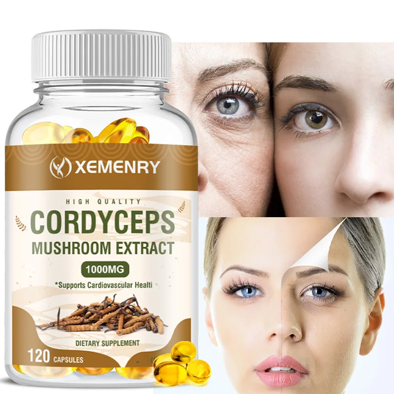 

Cordyceps Capsules - Replenishing Natural Energy, Athletic Endurance, Immunity, Antioxidant