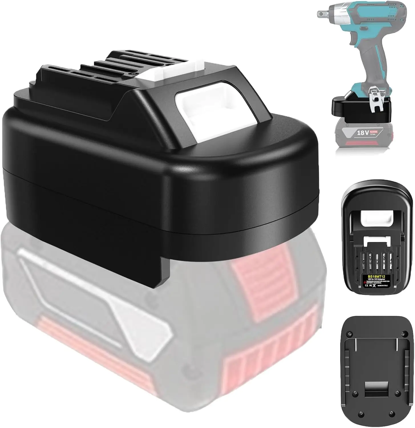 

Адаптер для инструментов Bosch 18 В на Makita 12 В для преобразователя литий-ионного аккумулятора серии Bosch 18 В GBA для электрической дрели Makita 12 В