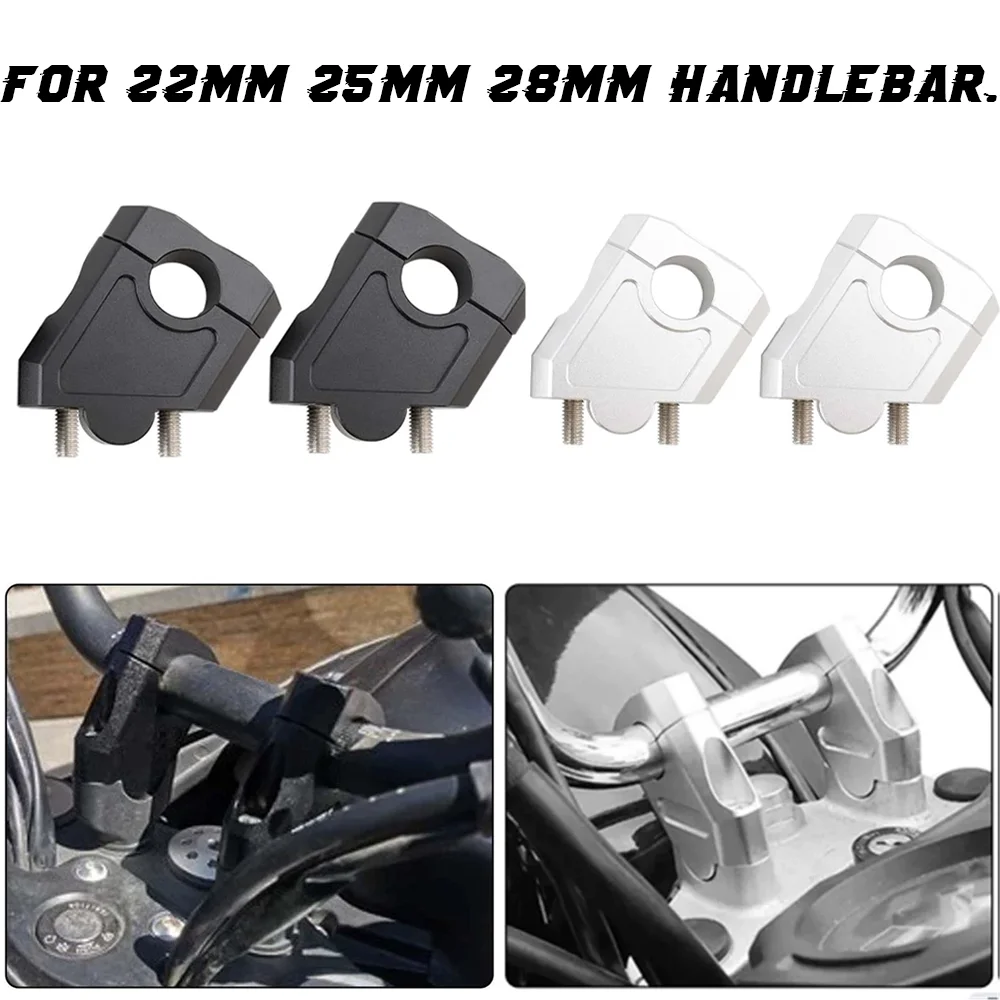

22mm 25mm 28mm Motorcycle Handlebar Riser Motocross Heightening Clamp Mount For Suzuki Kawasaki Benelli BMW Yamaha Honda