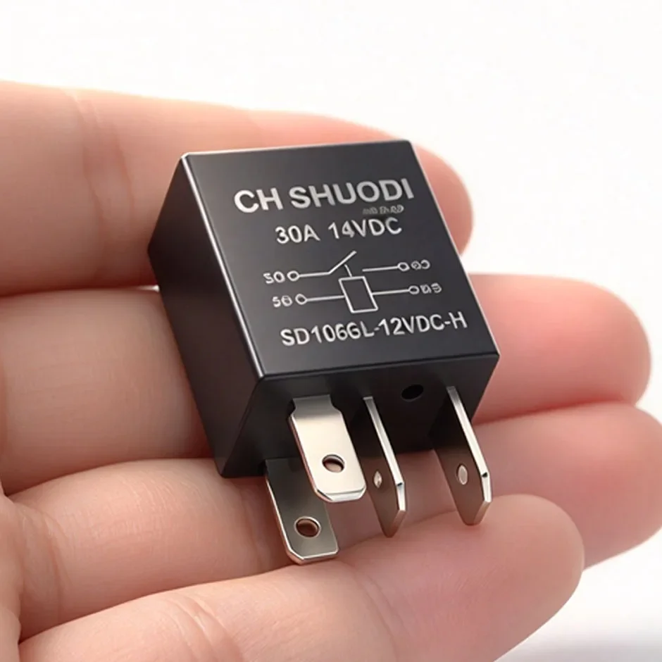 4pin Car Relay 12V/30A for Vehicle High Beam Lamp and Low Beam Lamp  Air Conditioning  Pump Refitted Automobile Etc
