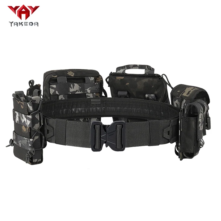 NONE YAKEDA Trainingsgürtel Outdoor Patrol achtteiliges Set, abnehmbarer und verstellbarer Trainingsgürtel 6