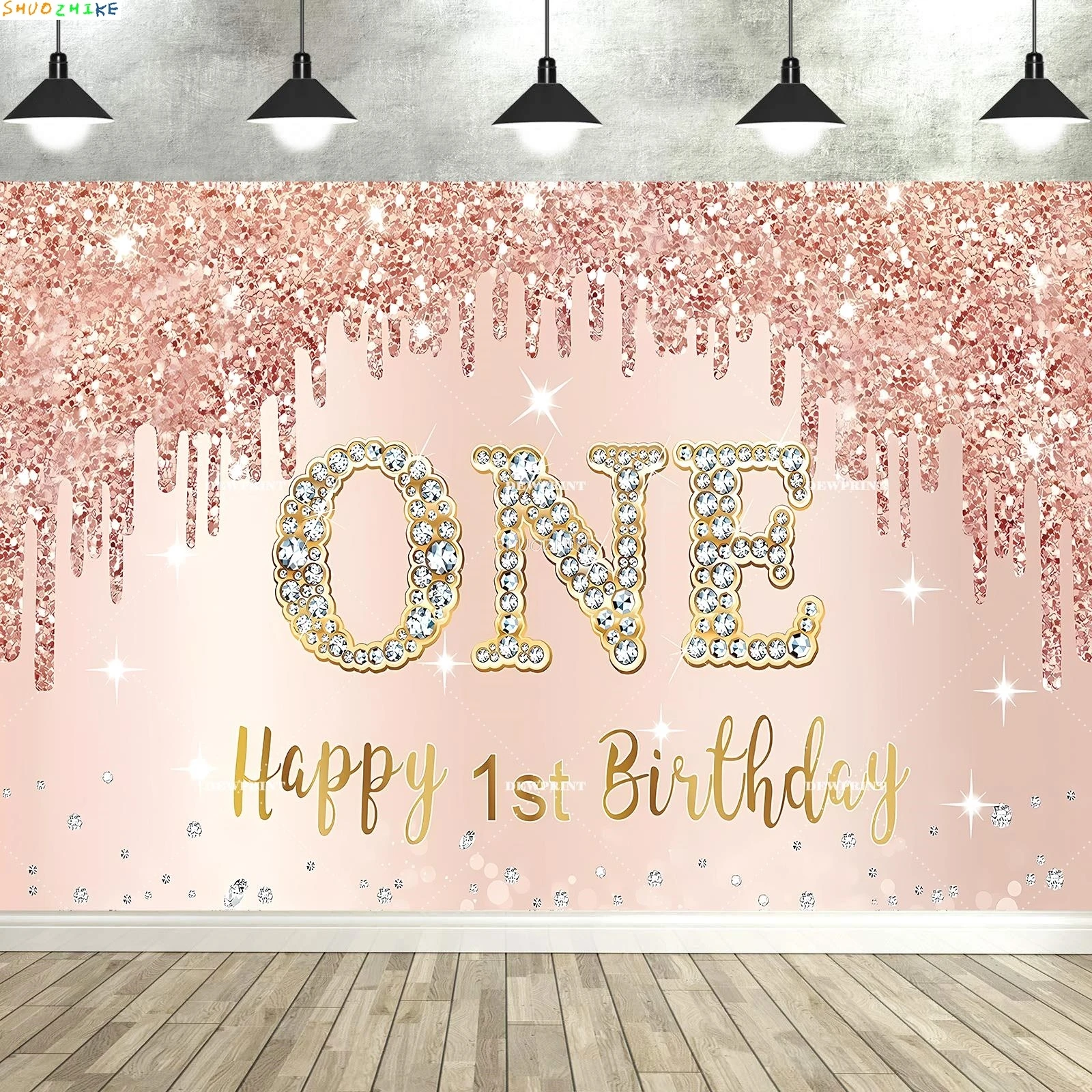 

Baby Shower Happy Birthday Party Photography Backdrops Newborn Kids Air Balloon Princess Tropical Jungle Photo Background BB-69