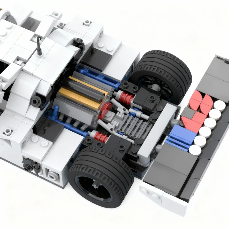 944-teiliger MOC Creator Expert Mercedes Sauber Modellbausatz Konstruktionsspielzeug Weihnachtsgeschenkidee Lernbausteine
