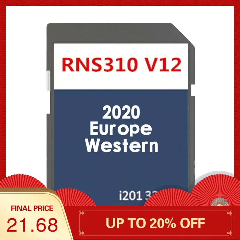 

for Skoda Amundsen Navi SD Card Newest 2020 West Europe RNS 310 SD Card Map with Anti Fog Reaview Stickers