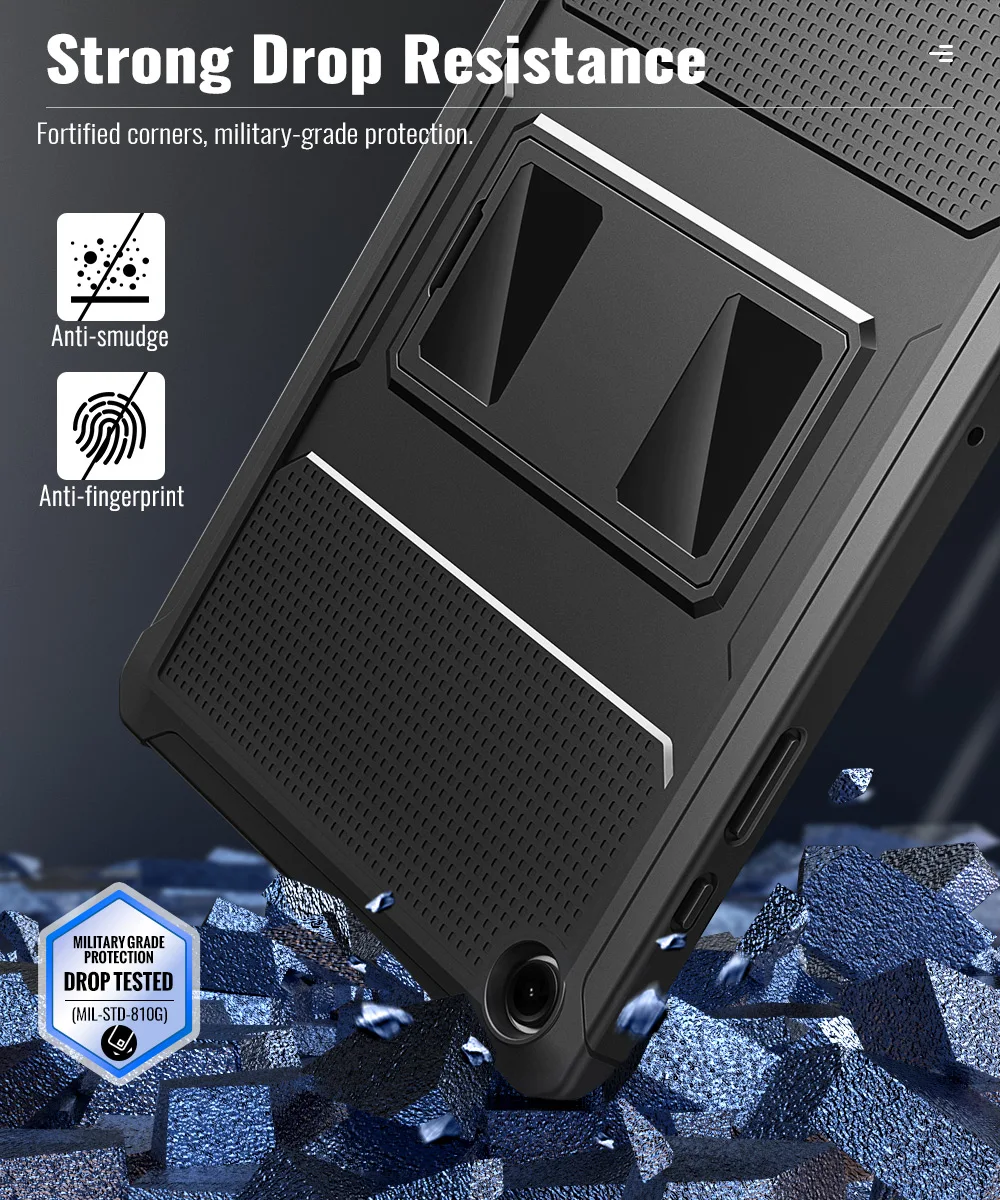

Case for Galaxy Tab A11 plus 11" 2025 Shockproof Full Body Rugged Stand Back Cover Built-in Screen Protector for Tab A9 Plus 11"