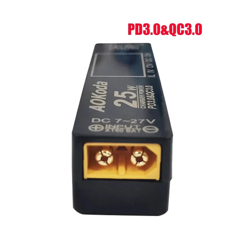 AOKoda XT60 для быстрой зарядки литий-полимерных аккумуляторов PD3.0, защита от перегрузки, защита от короткого замыкания для смартфонов, планшетов, ПК, запчасти «сделай сам»